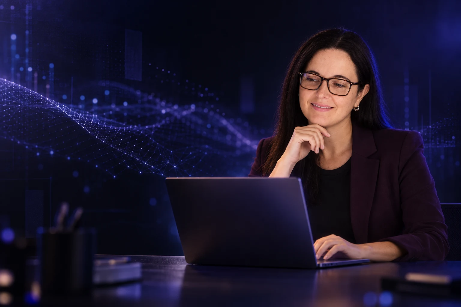 Sonia Romeu trabajando con inteligencia artificial aplicada al marketing